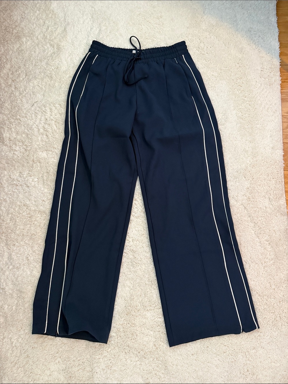 Abercrombie navy striped pants